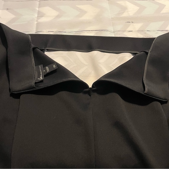 Black Lane Bryant Knee Length Skirt with Blue & White Tribal Pattern, Size 22 - Picture 5 of 7